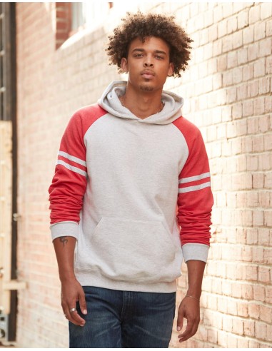 JER-0S97CR0-Nublend® Varsity Colour-Block Hooded Sweatshirt